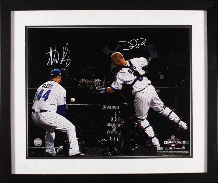 Anthony Rizzo & David Ross Signed 16x20 World Series Photo (MLB) (Fanatics)