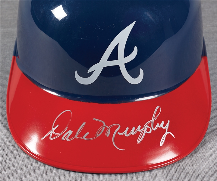 Dale Murphy Signed Braves Replica Batting Helmet (Schwartz Sports) (BAS)