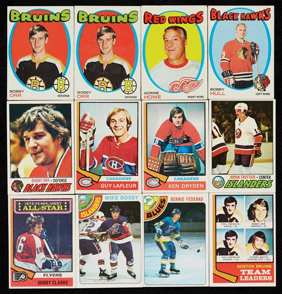 1969-77 Topps Basketball and Hockey HOFers (254), Rookies and Stars (1,650)