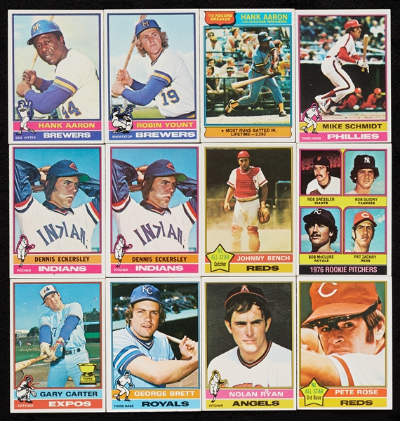 1976 Topps Baseball High-Grade Complete Set With Extras (1,650)