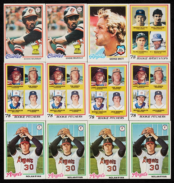 1977-79 Topps Baseball High-Grade Sets with 2,400 Duplicates, PSA 6 Ozzie RC (4,570)