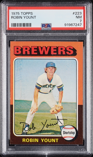 1975 Topps Robin Yount RC No. 223 PSA 7