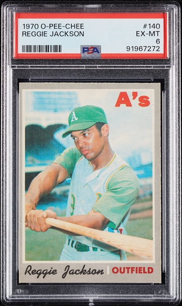 1970 O-Pee-Chee Reggie Jackson No. 140 PSA 6