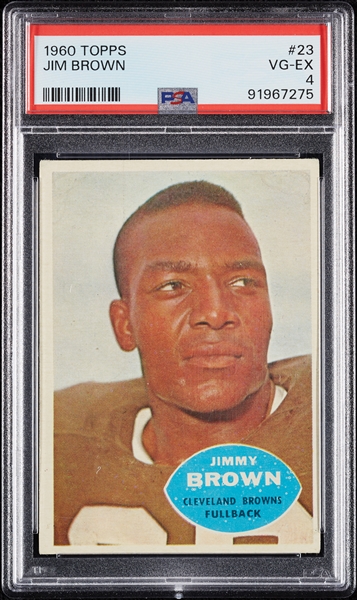 1960 Topps Jim Brown No. 23 PSA 4