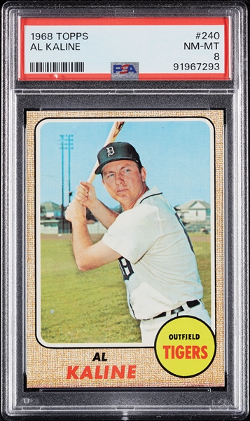 1968 Topps Al Kaline No. 240 PSA 8