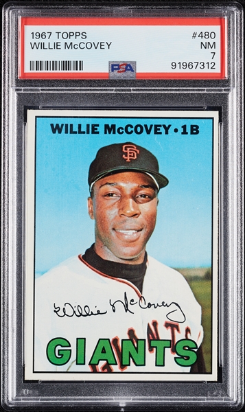 1967 Topps Willie McCovey No. 480 PSA 7