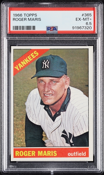 1966 Topps Roger Maris No. 365 PSA 6.5