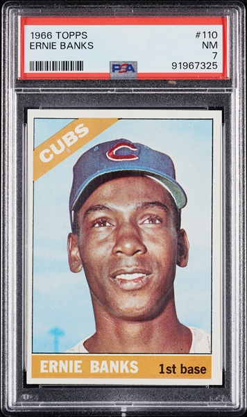 1966 Topps Ernie Banks No. 110 PSA 7