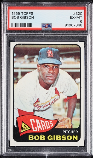 1965 Topps Bob Gibson No. 320 PSA 6