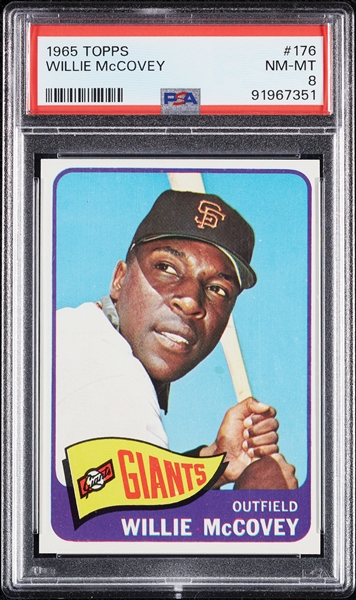 1965 Topps Willie McCovey No. 176 PSA 8