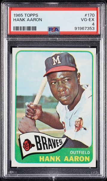 1965 Topps Hank Aaron No. 170 PSA 4