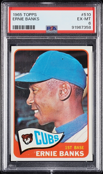 1965 Topps Ernie Banks No. 510 PSA 6