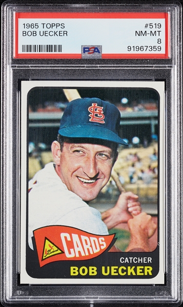 1965 Topps Bob Uecker No. 519 PSA 8