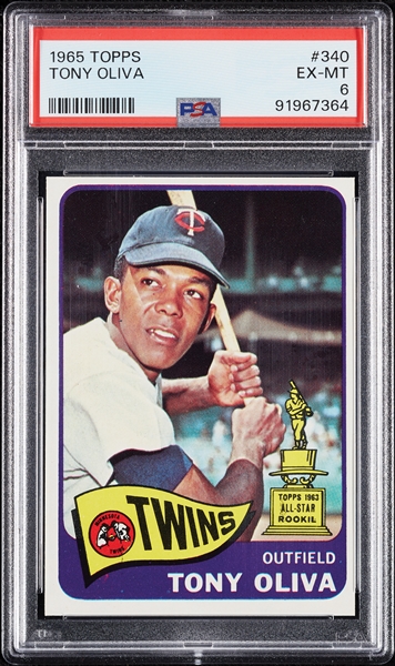 1965 Topps Tony Oliva No. 340 PSA 6