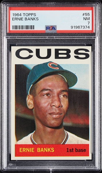 1964 Topps Ernie Banks No. 55 PSA 7