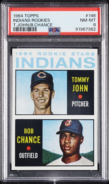 1964 Topps Tommy John RC No. 146 PSA 8