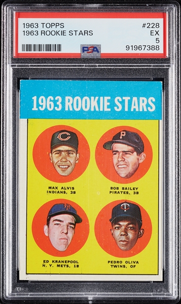 1963 Topps Tony Oliva RC No. 228 PSA 5