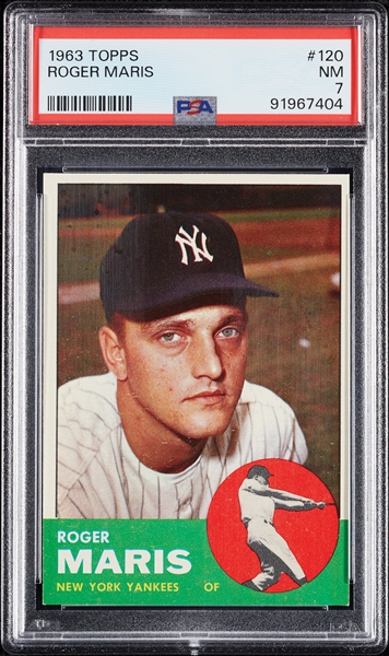 1963 Topps Roger Maris No. 120 PSA 7