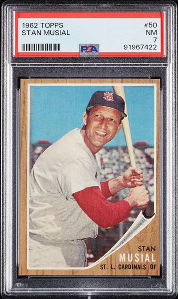 1962 Topps Stan Musial No. 50 PSA 7