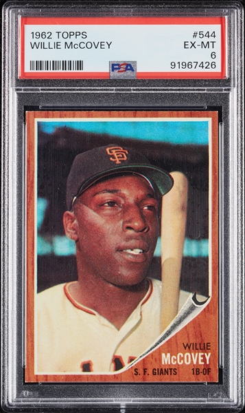 1962 Topps Willie McCovey No. 544 PSA 6