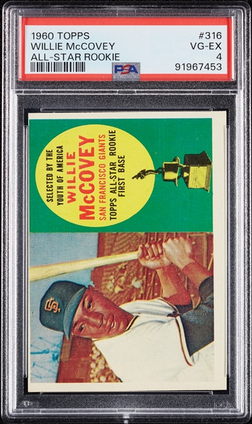 1960 Topps Willie McCovey RC No. 316 PSA 4