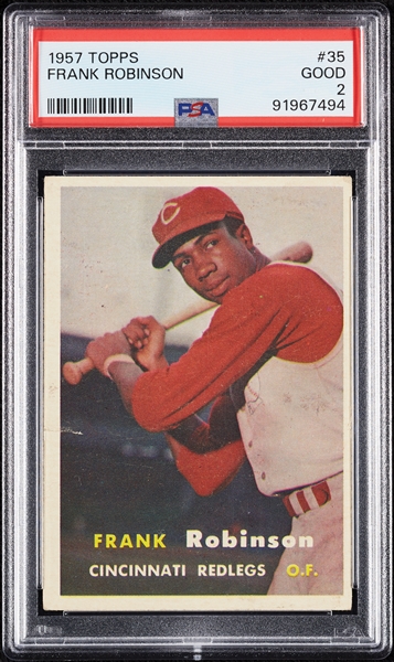 1957 Topps Frank Robinson RC No. 35 PSA 2