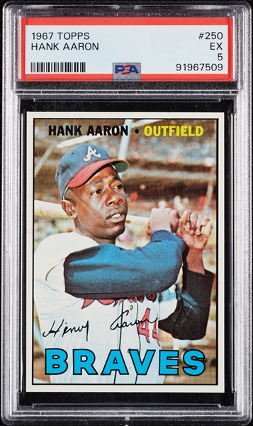 1967 Topps Hank Aaron No. 250 PSA 5