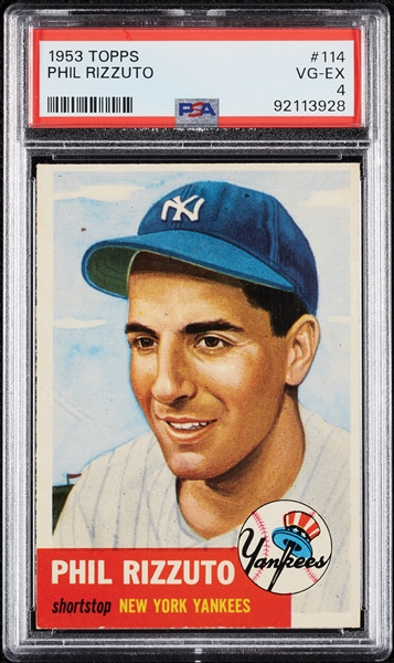 1953 Topps Phil Rizzuto No. 114 PSA 4