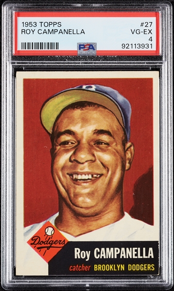 1953 Topps Roy Campanella No. 27 PSA 4