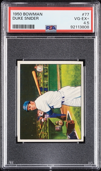 1950 Bowman Duke Snider No. 77 PSA 4.5