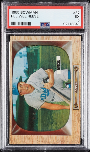 1955 Bowman Pee Wee Reese No. 37 PSA 5