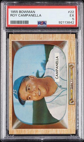 1955 Bowman Roy Campanella No. 22 PSA 5