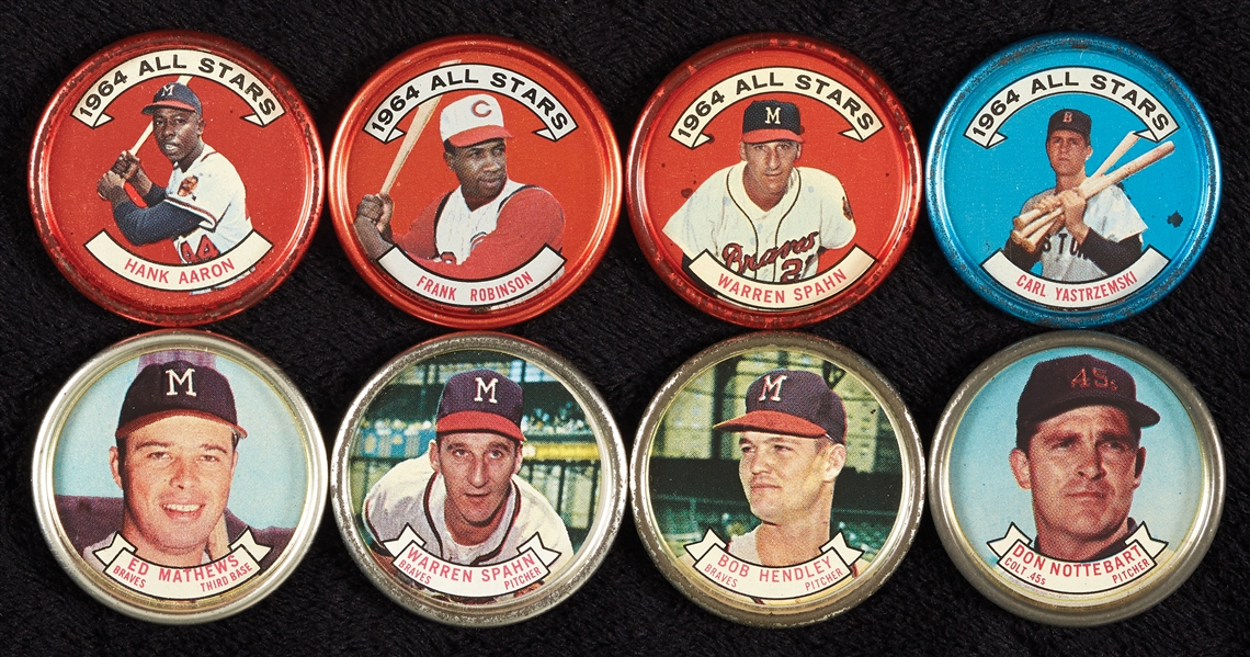 1962 Salada and 1964 Topps Coins, 5 PSA Slabs (13)