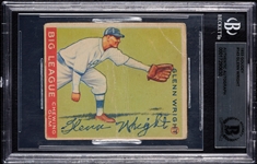 Glenn Wright Signed 1933 Goudey No. 143 (BAS)