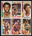 1976 Topps Basketball Group with 17 Signatures