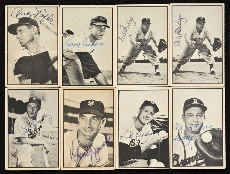 Signed 1953 Bowman B&W Group (17)