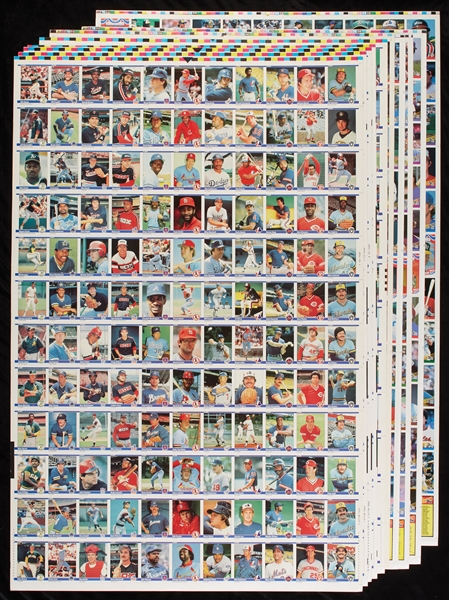 1984 Fleer and Donruss High-Grade Sets on Uncut Sheets (10)