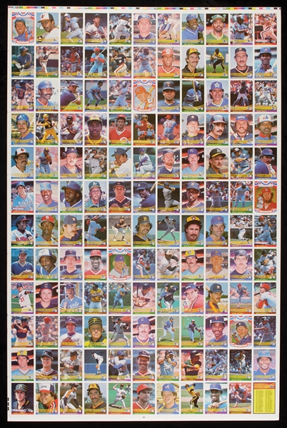 1984 Fleer and Donruss High-Grade Sets on Uncut Sheets (10)