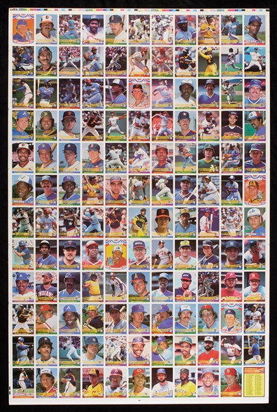 1984 Fleer and Donruss High-Grade Sets on Uncut Sheets (10)