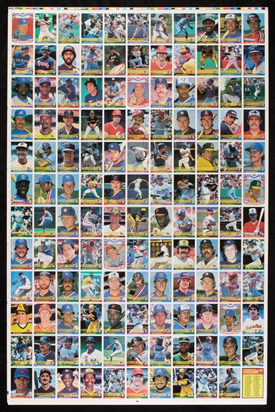 1984 Fleer and Donruss High-Grade Sets on Uncut Sheets (10)