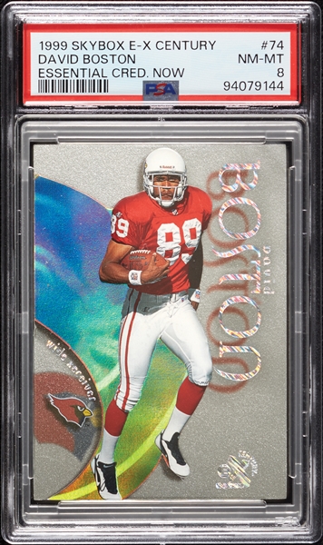 1999 SkyBox E-X Century David Boston Essential Credentials Now No. 74 (50/74) PSA 8