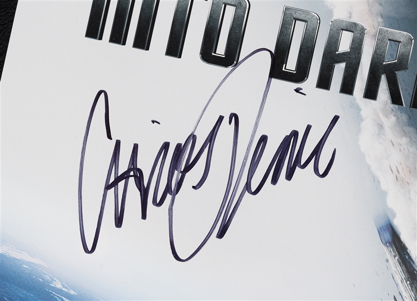 Chris Pine Signed Star Trek Into Darkness Poster (BAS)