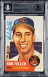 Bob Feller Signed 1953 Topps No. 54 (BAS)