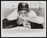 1955 Willie Mays Type 1 Wire Photo