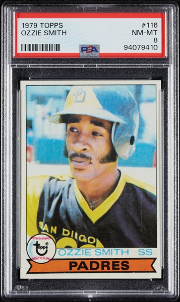 1979 Topps Ozzie Smith RC No. 116 PSA 8