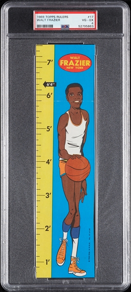 1969 Topps Basketball Rulers Walt Frazier No. 17 PSA 4