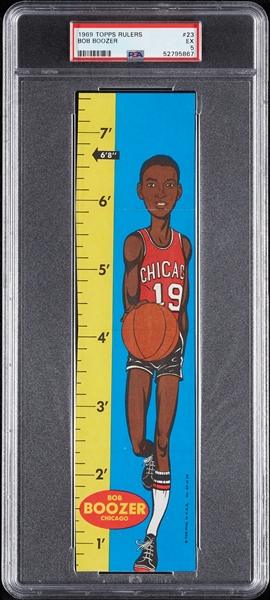 1969 Topps Basketball Rulers Bob Boozer No. 23 PSA 5