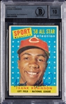 Frank Robinson Signed 1958 Topps All-Star No. 484 (Graded BAS 10)