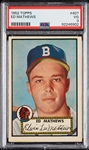 1952 Topps Eddie Mathews No. 407 PSA 3