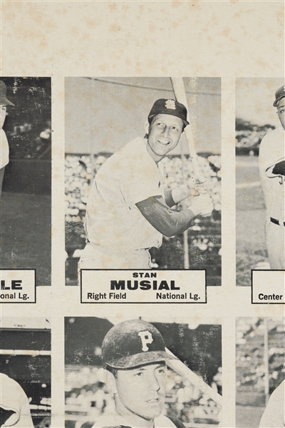 Rarest Mickey Mantle Card on One-of-A-Kind 1961 (1963) Topps Dice Game Test Issue Uncut Sheet